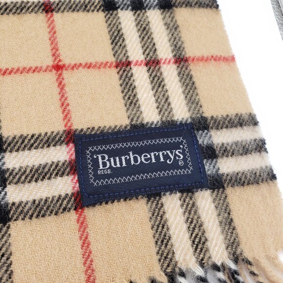 Burberry Classic Vintage Wool Large Scarf lux83-102325 - Picture 10 of 11